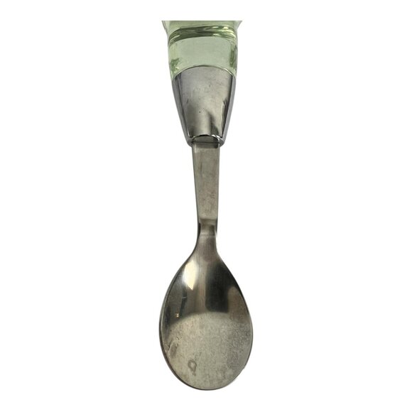 Disney Mickey Mouse Toddler Spoons 6" Purple, Green Acrylic On Stainless Steel - Picture 6 of 7